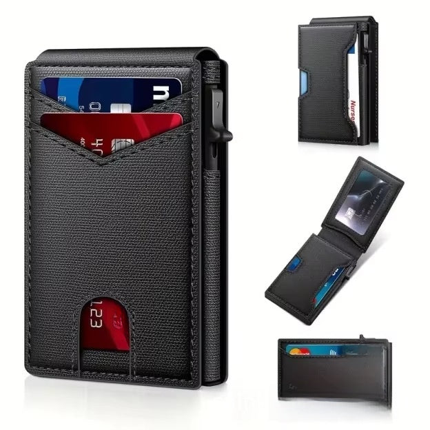 Aluminum Alloy Flip Card Holder
