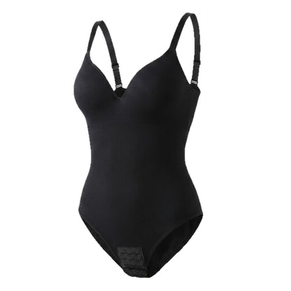 Braless V-Neck Tank Top Waist Cincher