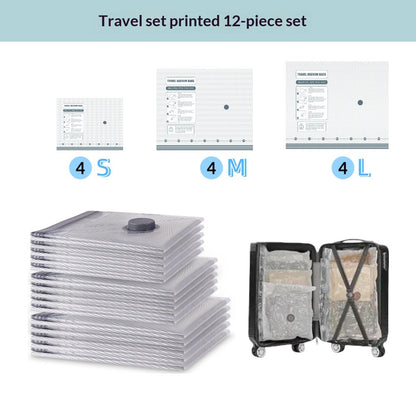 Vacuum Compression Storage Bags Travel Set