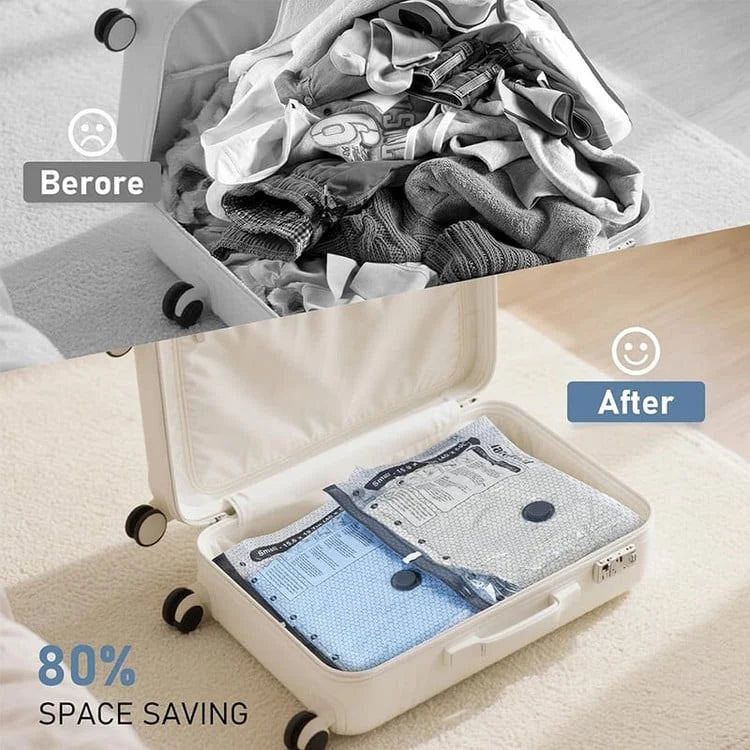 Vacuum Compression Storage Bags Travel Set