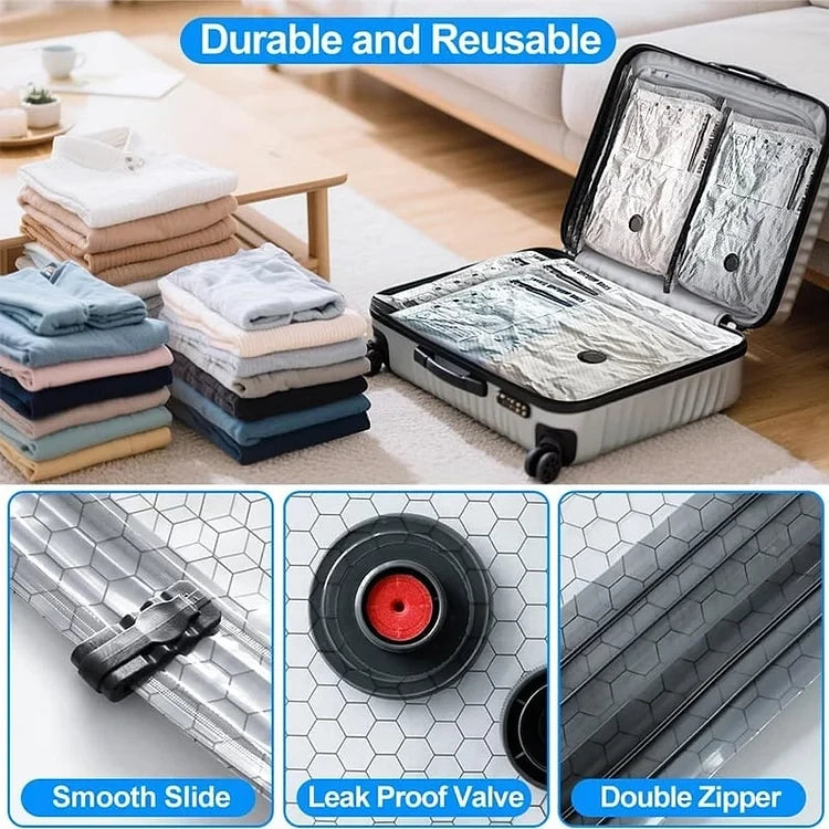 Vacuum Compression Storage Bags Travel Set