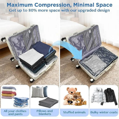 Vacuum Compression Storage Bags Travel Set