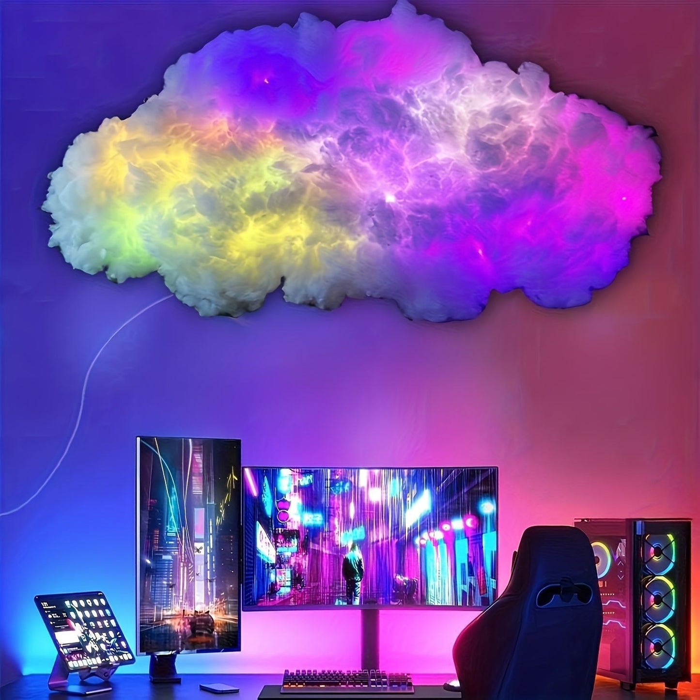 Voice Control Cloud RGB Lamp
