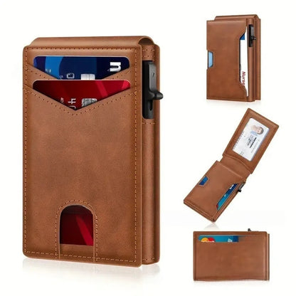 Aluminum Alloy Flip Card Holder