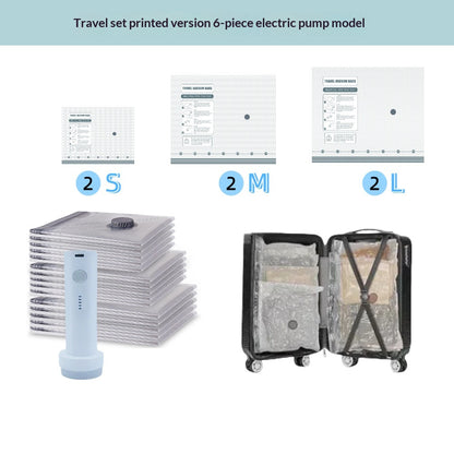 Vacuum Compression Storage Bags Travel Set