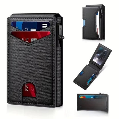 Aluminum Alloy Flip Card Holder