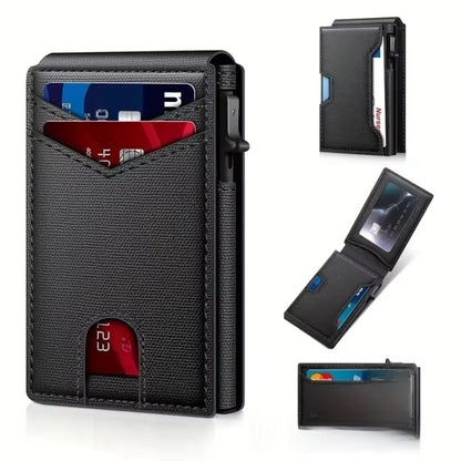 Aluminum Alloy Flip Card Holder