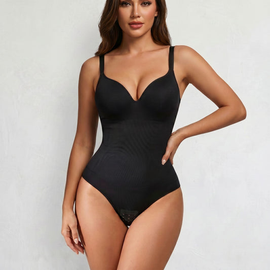 Braless V-Neck Tank Top Waist Cincher