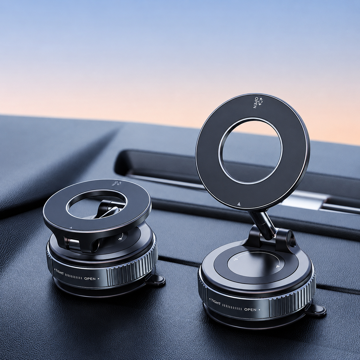 360° Magnetic Vacuum Car Phone Holder