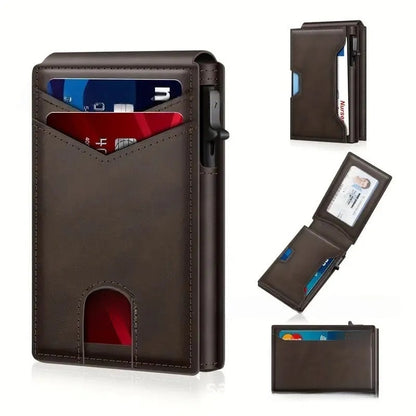 Aluminum Alloy Flip Card Holder