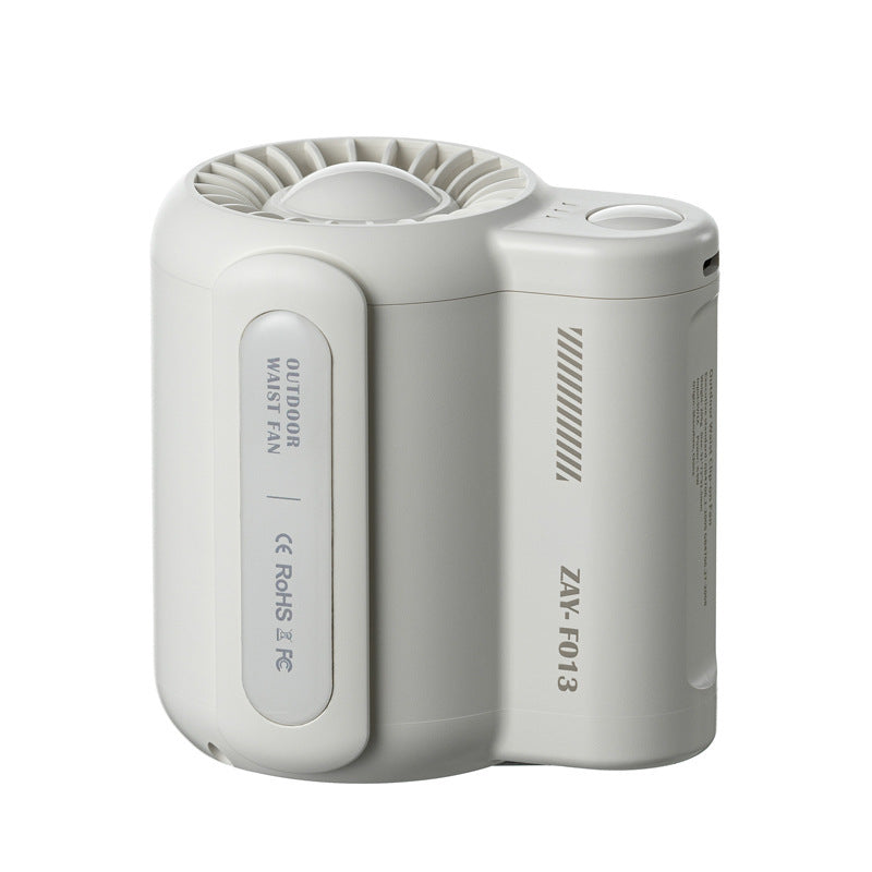 Outdoor waist-mounted fan
