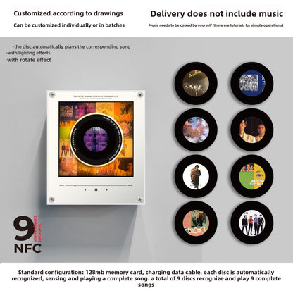 Customizable NFC Refrigerator Night Light with Music Player