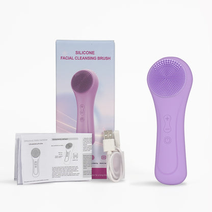 Electric Facial Cleansing Device with Vibration Massage