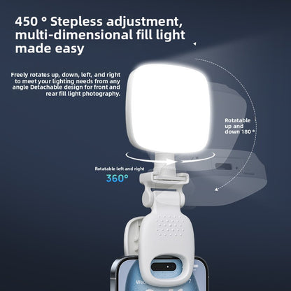 Portable Mini Fill Light with Clip